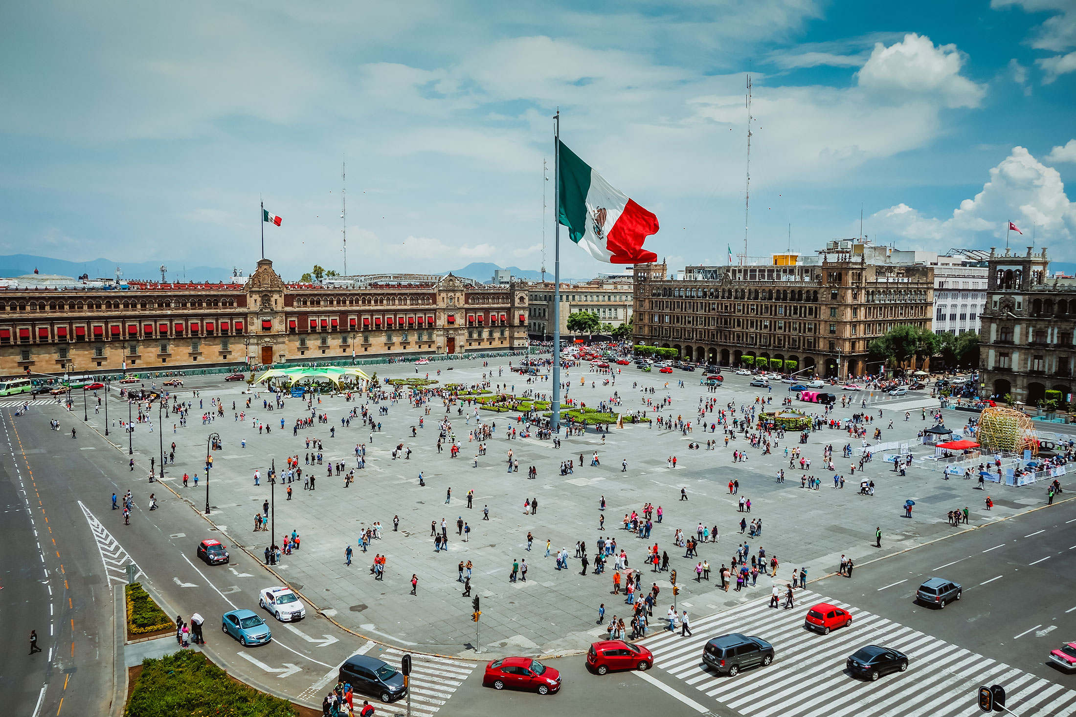 Plaza de la Constitución, Mexiko City, Mexiko