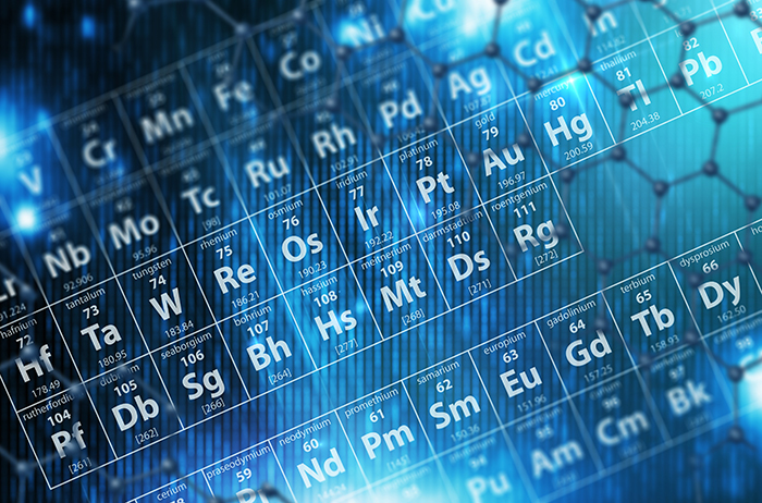 Dekorativ bild på det periodiska systemet