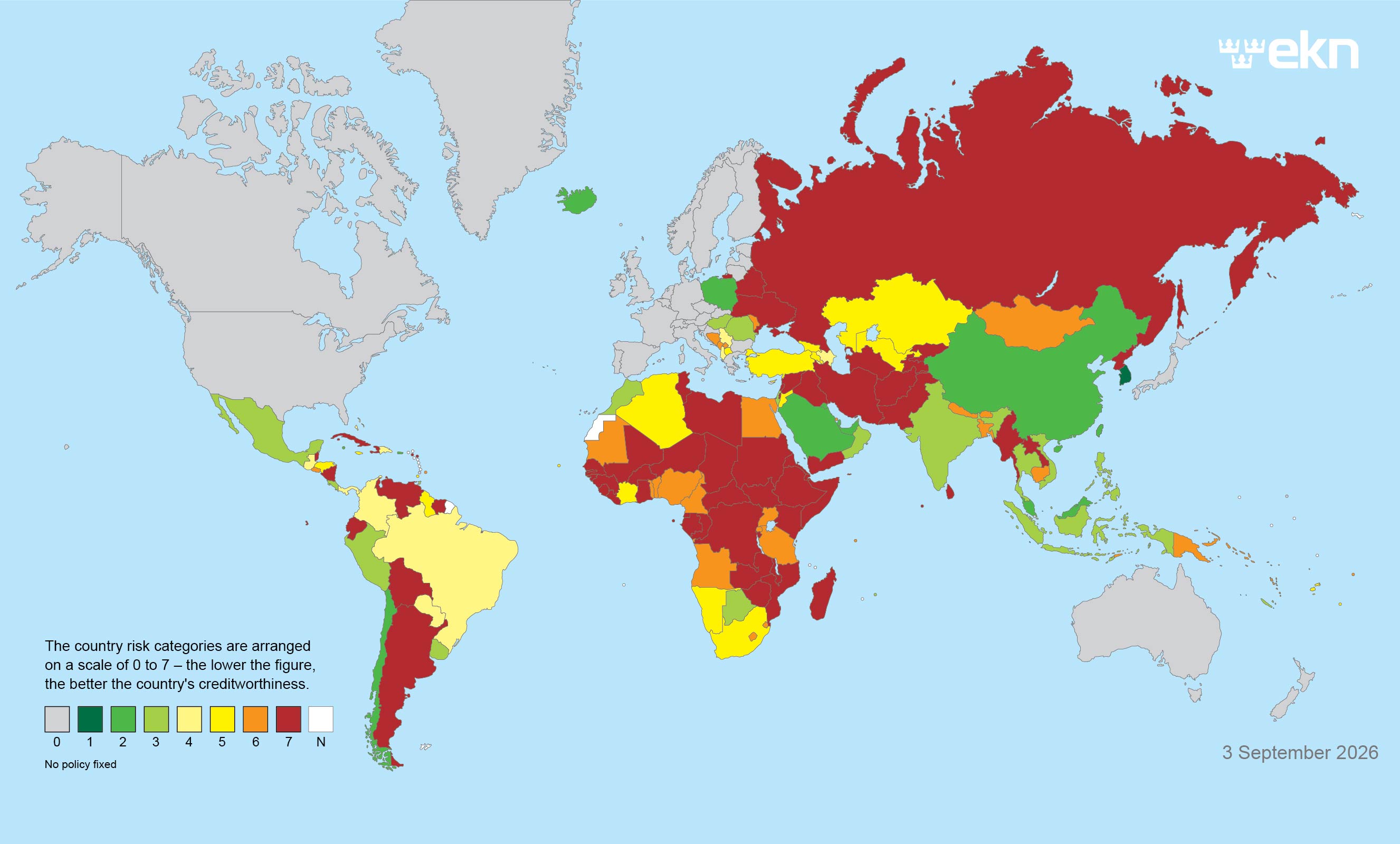 Country risk map
