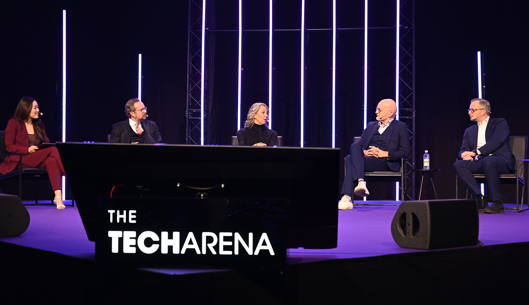 Tha panelists at the stage during the Techarena.