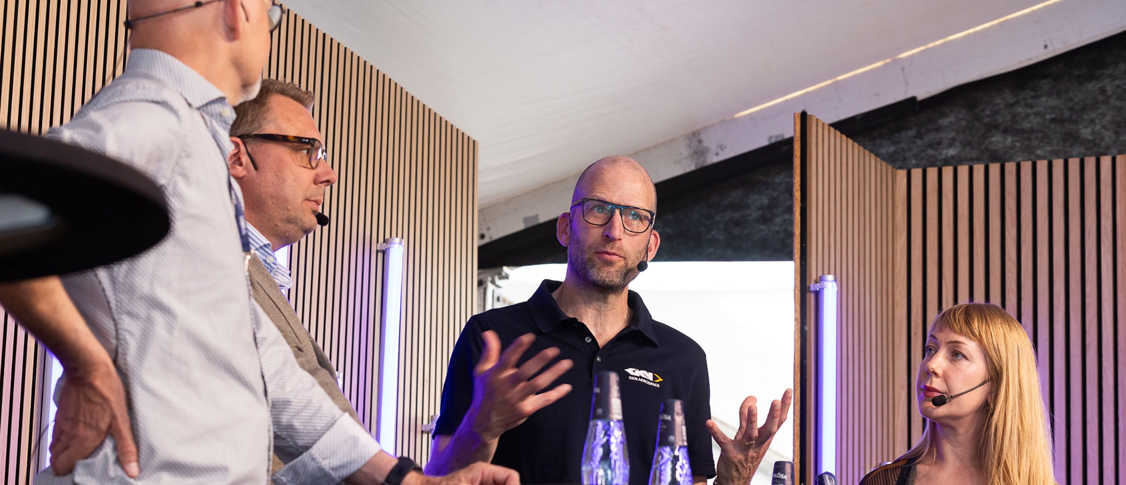 Från panelsamtalet. Martin pratar.