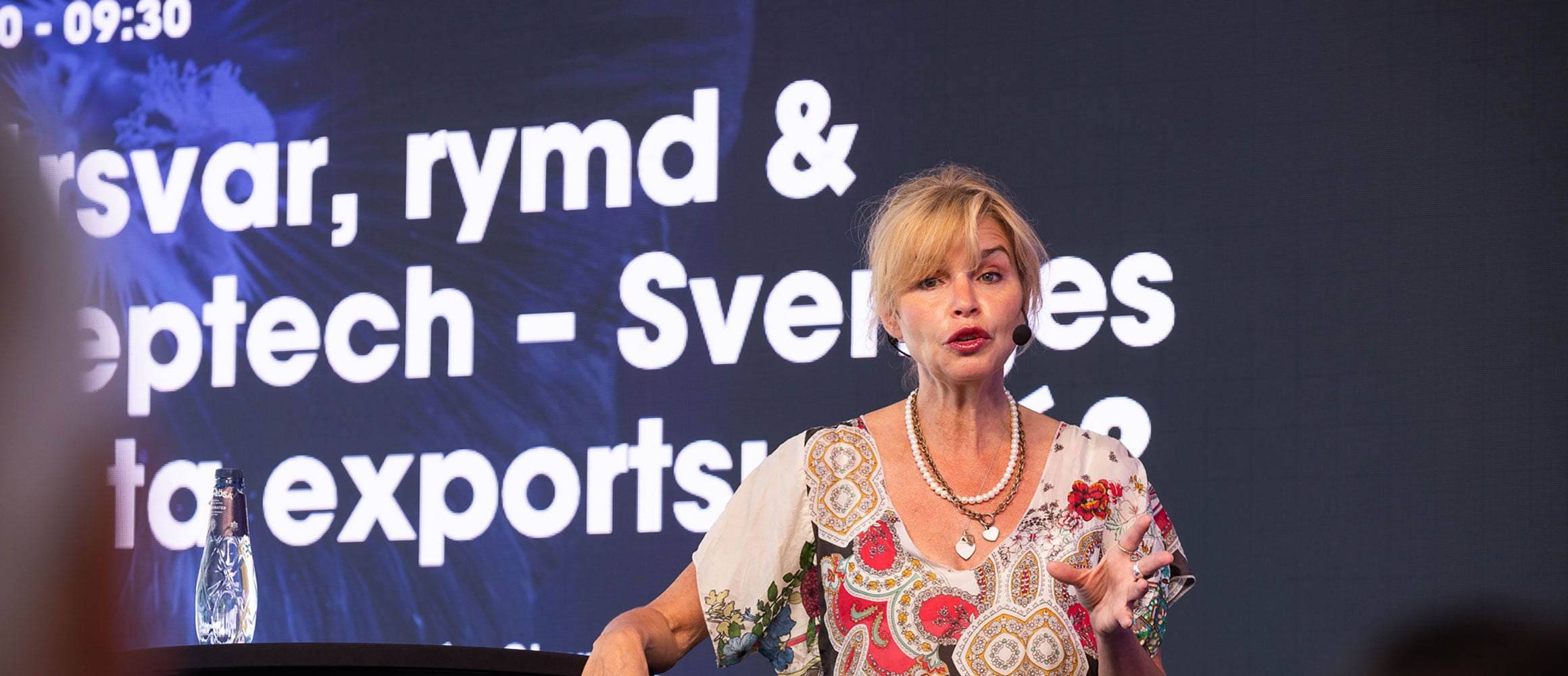 Från panelsamtalet. Anna pratar.