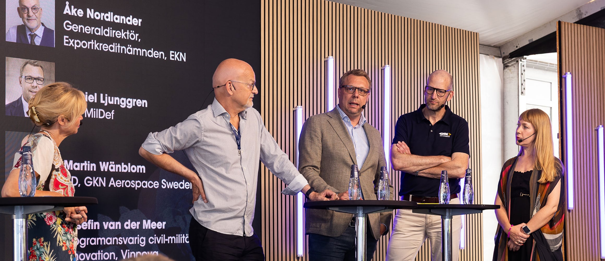 Från panelsamtalet. Daniel pratar.