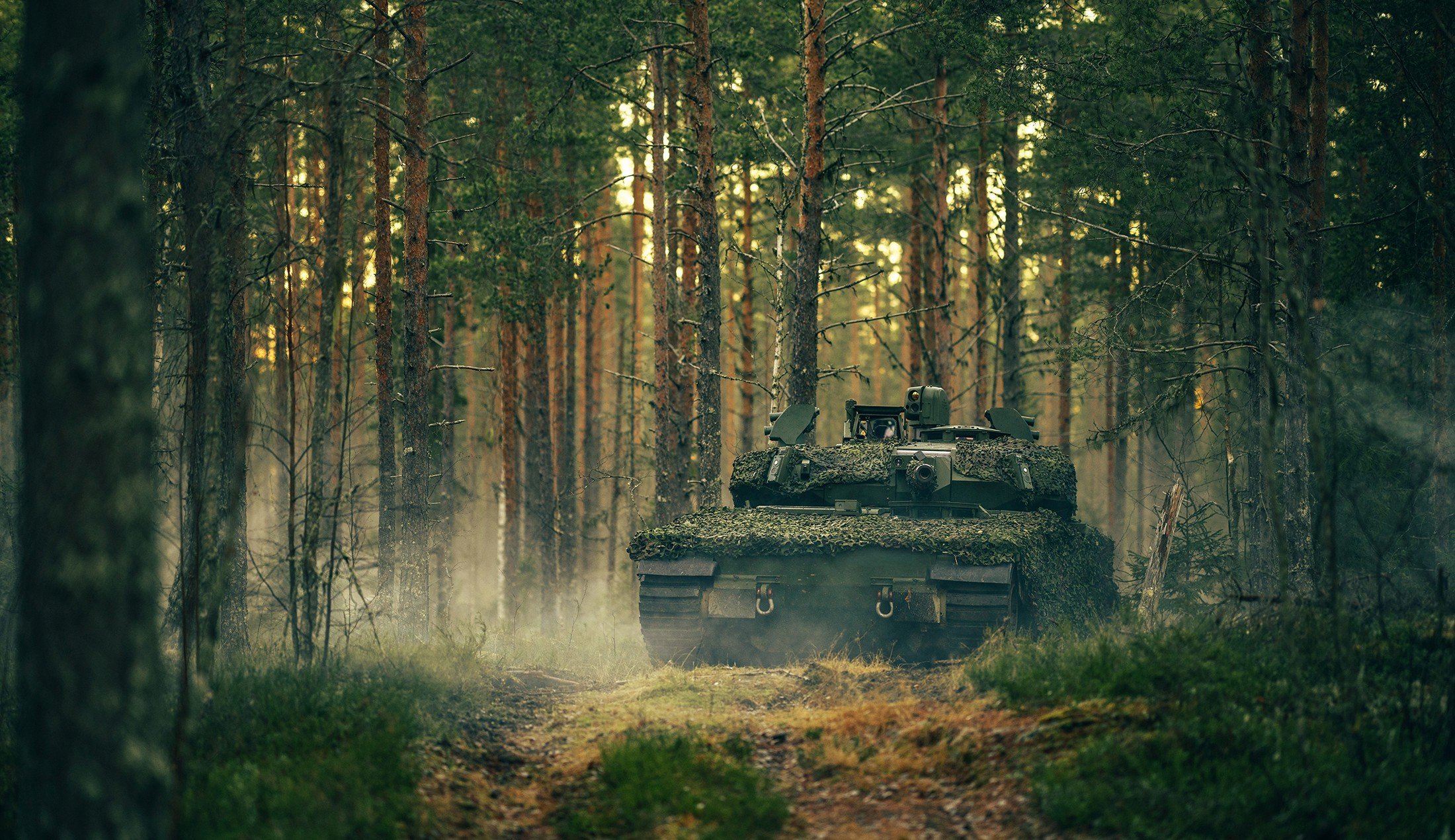 Combat Vehicle 90 in a wood