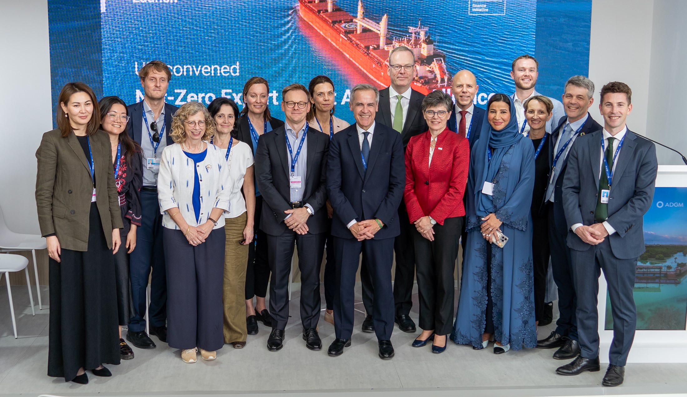 The panel during the NZECA event during COP28