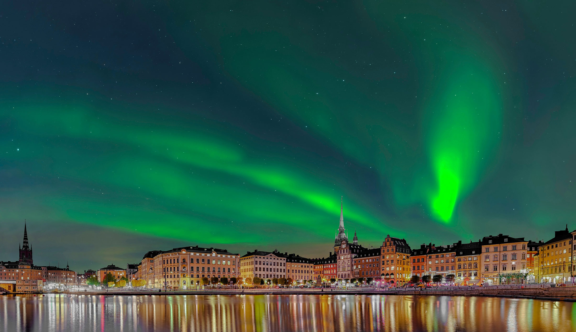 Norrsken över Stockholm