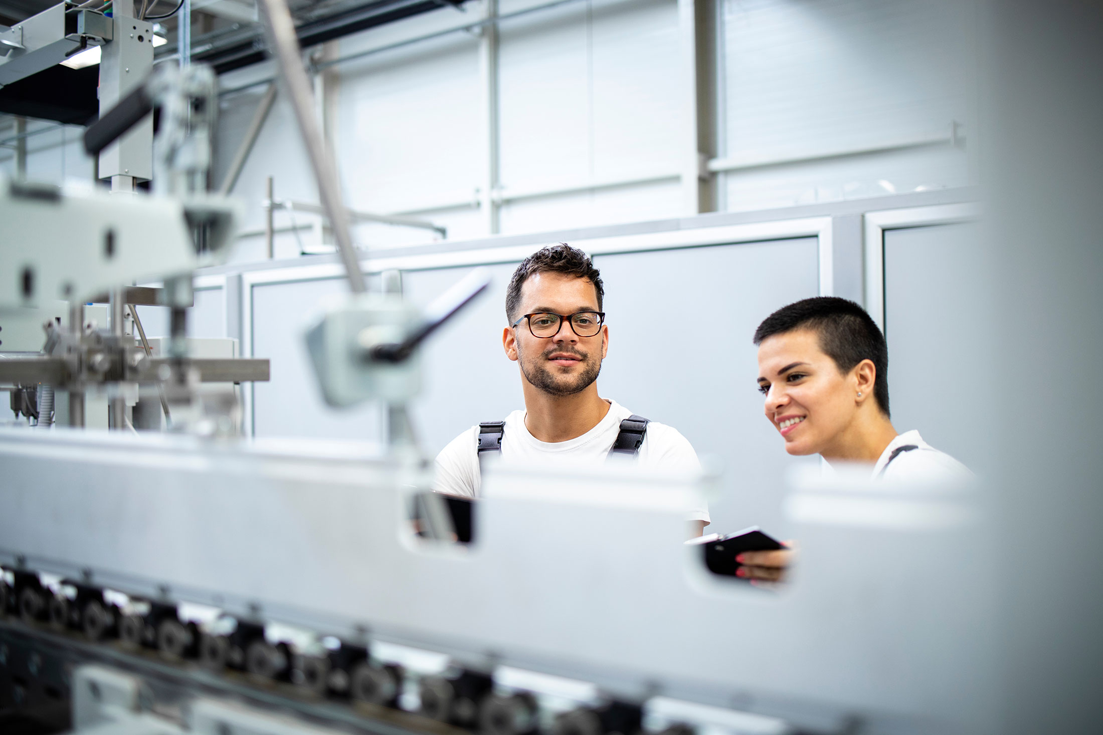 Service av produktionslina i fabrik