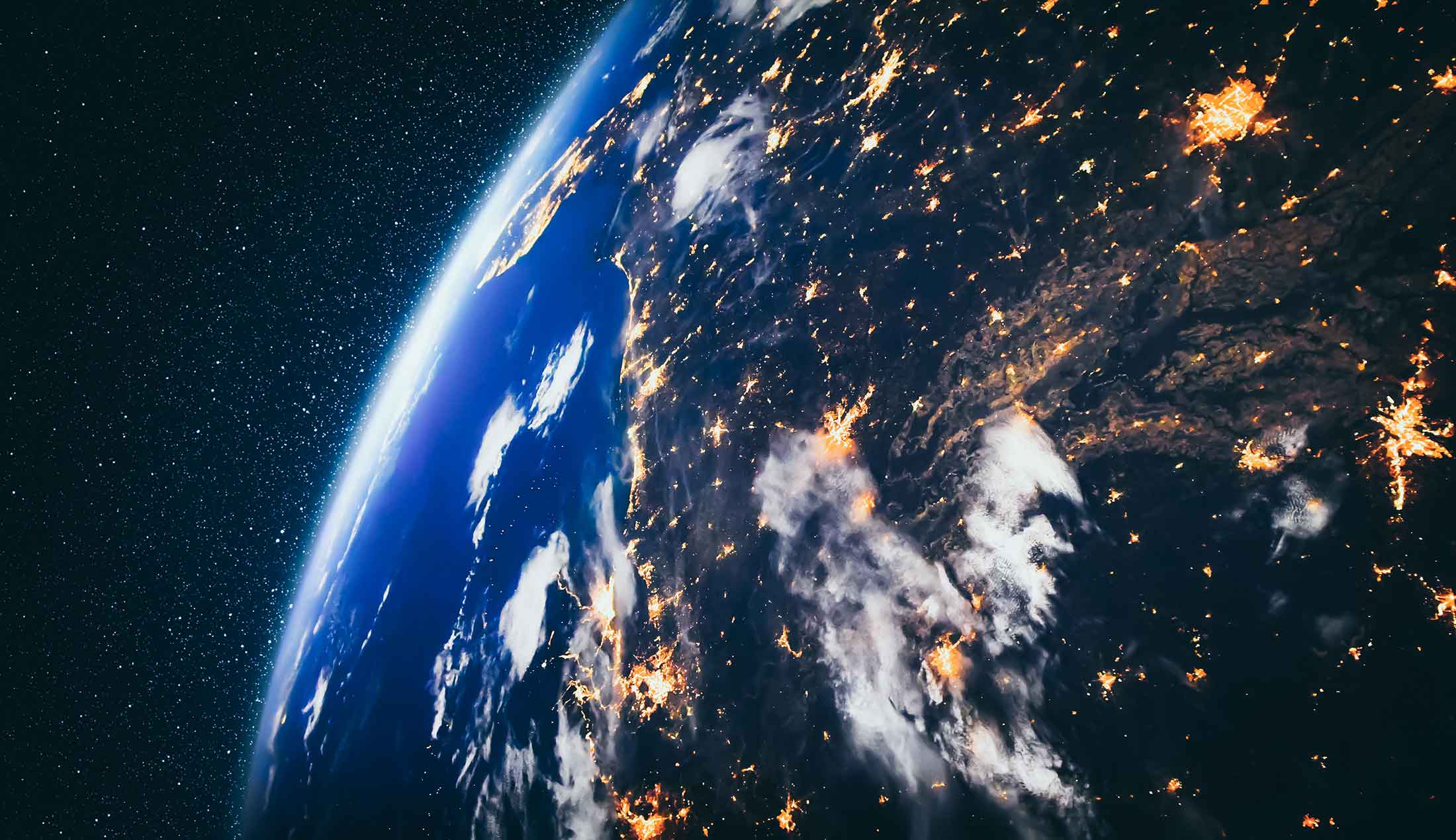 Planet earth seen from space.